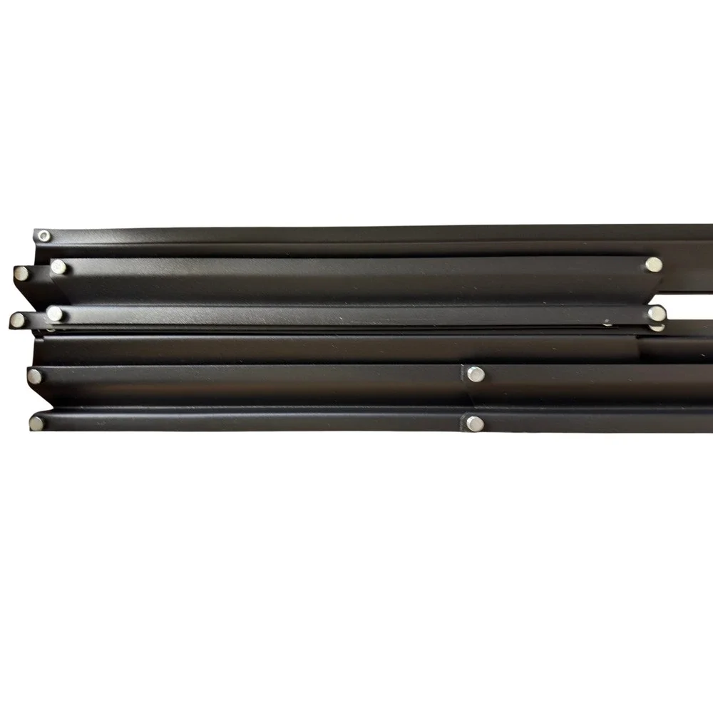 Metal Folding Shelving Unit Frame Black MFZB3618-5-BK Collapsible Storage Rack